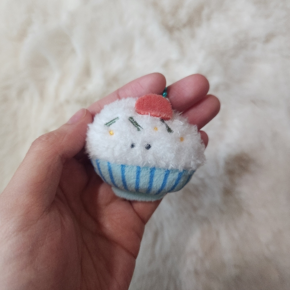 Yell steam rice plushy keychain